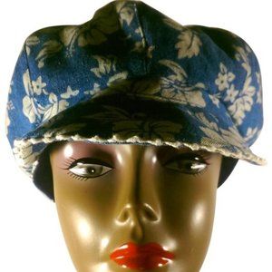 Blue W/White Floral Non-labeled/Unbranded Woman's